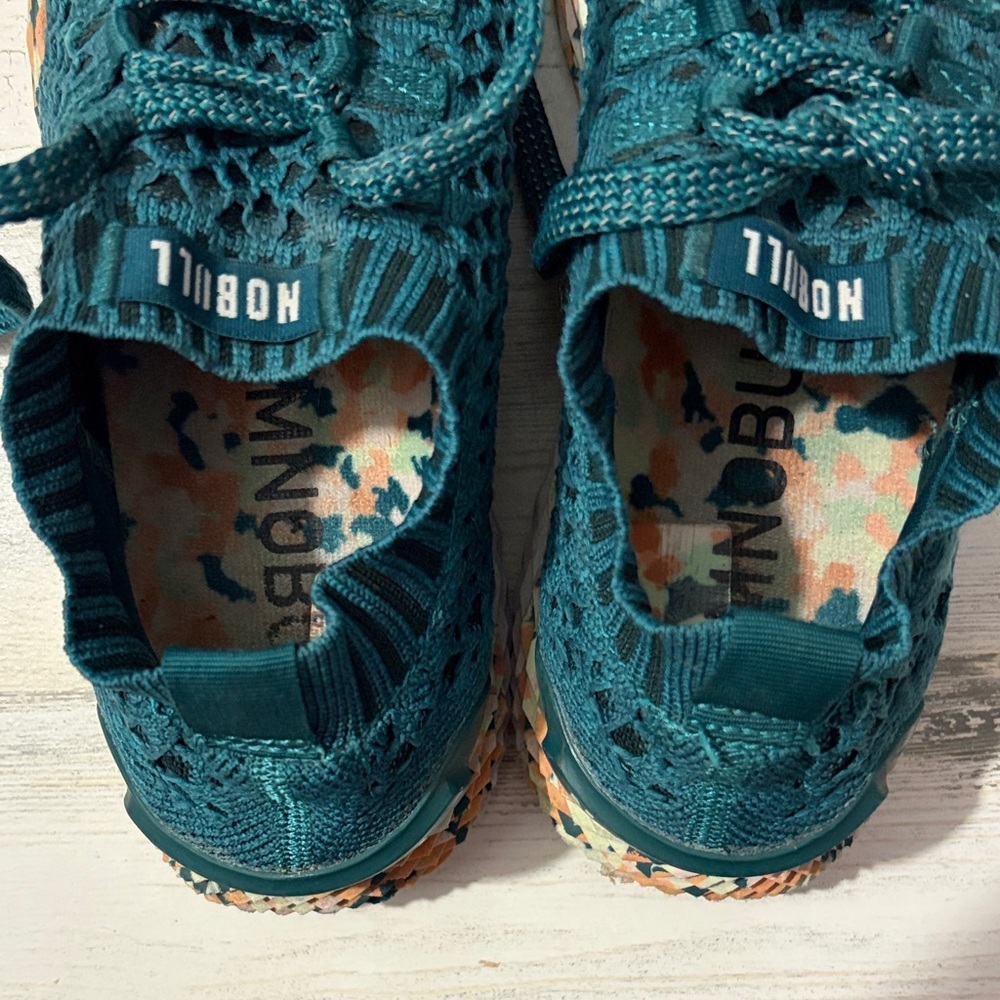 NOBULL Teal Wild Knit Runner Women's Sneakers Size 6.5 - Picture 10 of 11